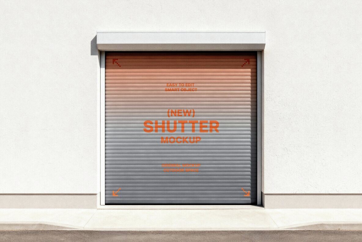 Shutter Door Mockup 1