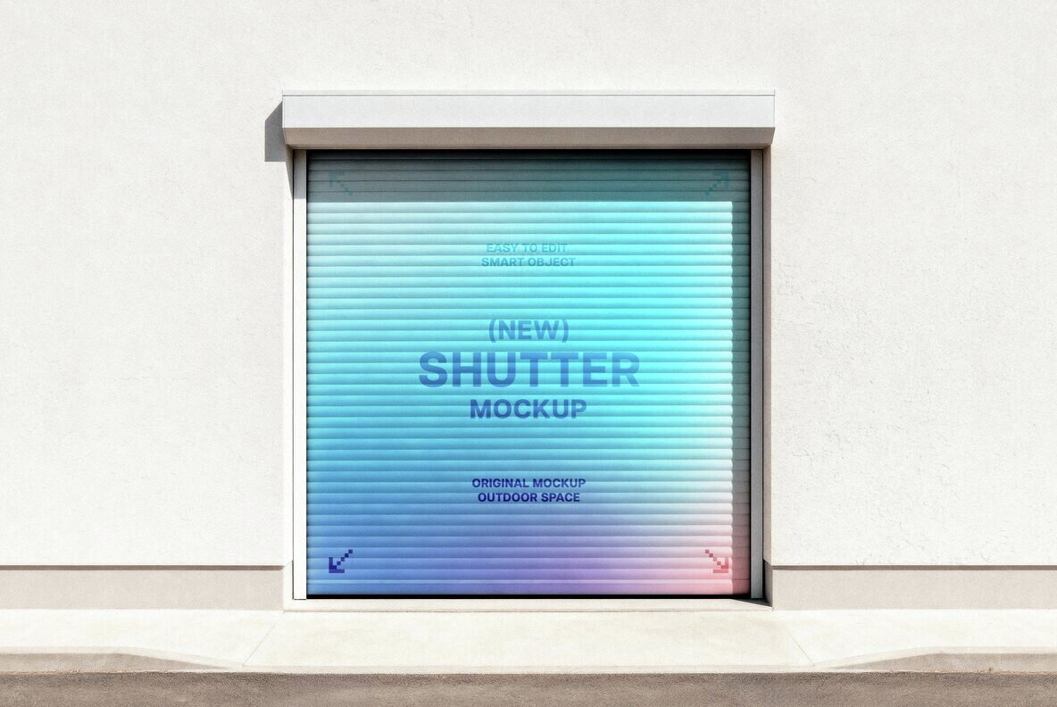 Shutter Door Mockup 2