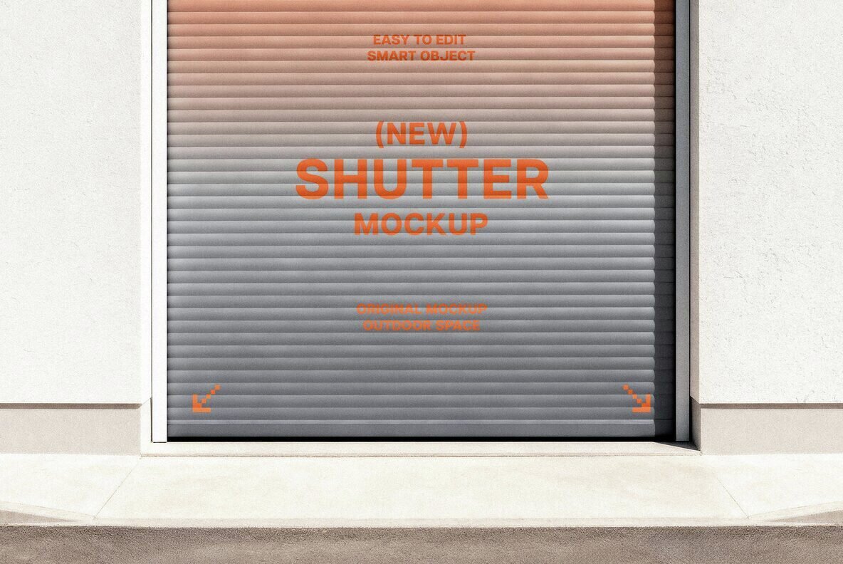 Shutter Door Mockup 3