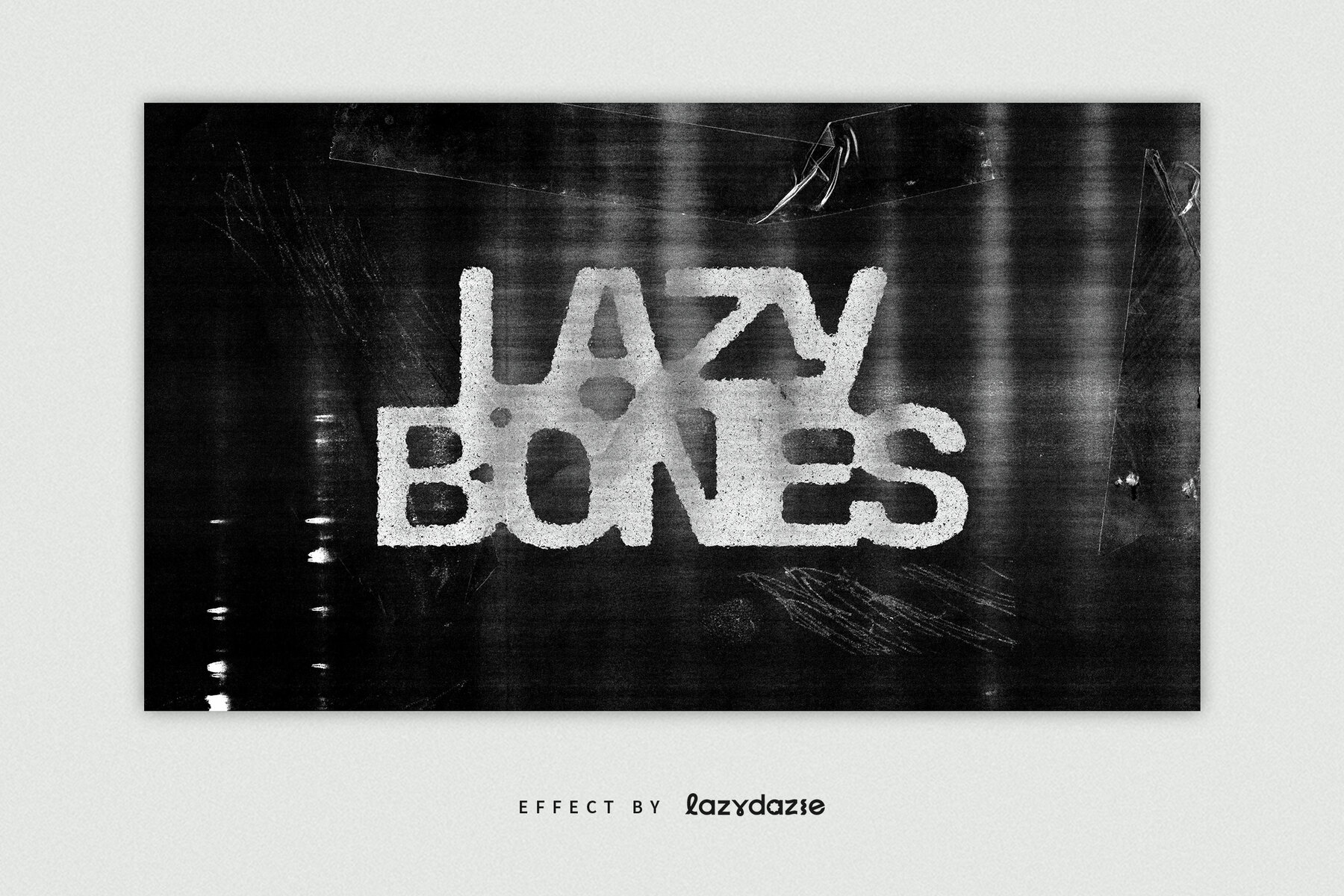 Distressed Text Effect Mockup 4