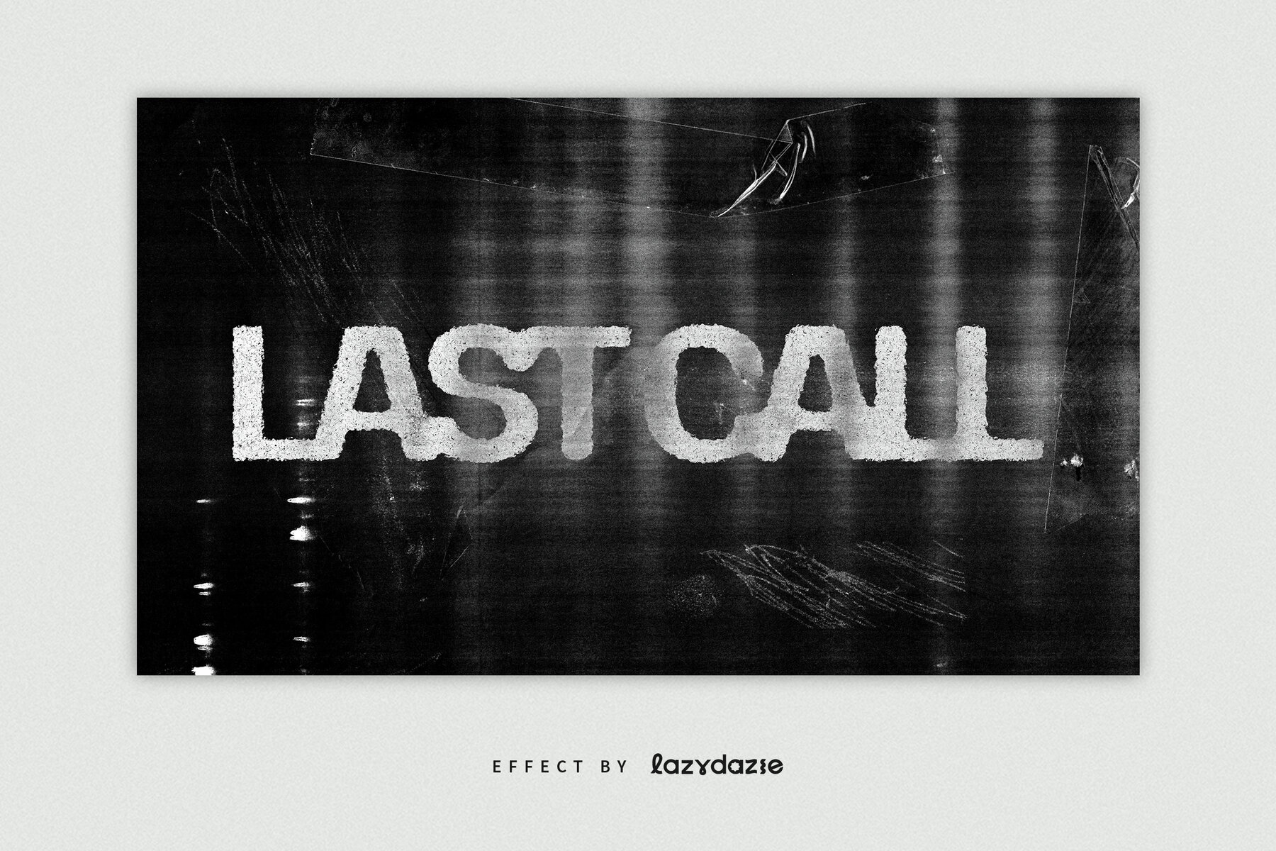 Distressed Text Effect Mockup 5