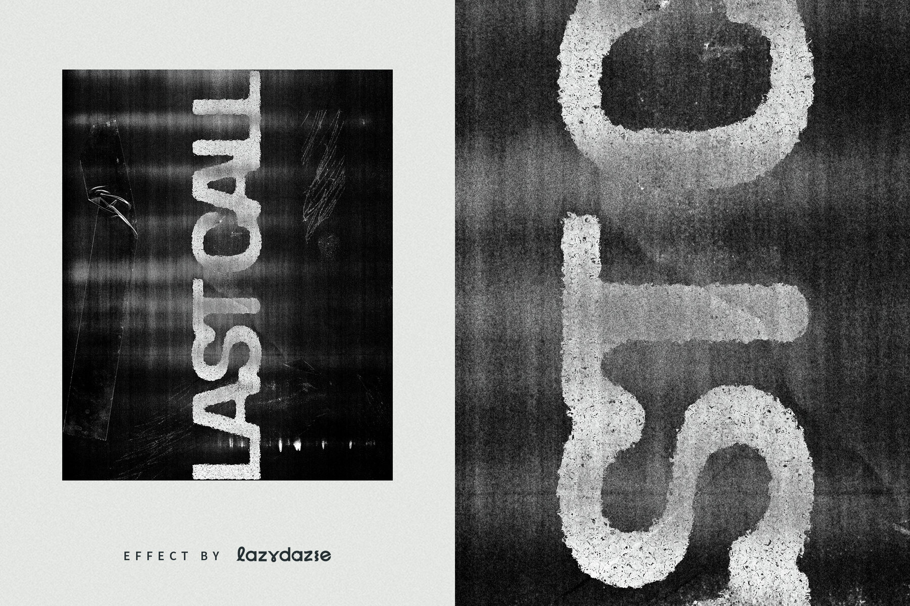 Distressed Text Effect Mockup 6