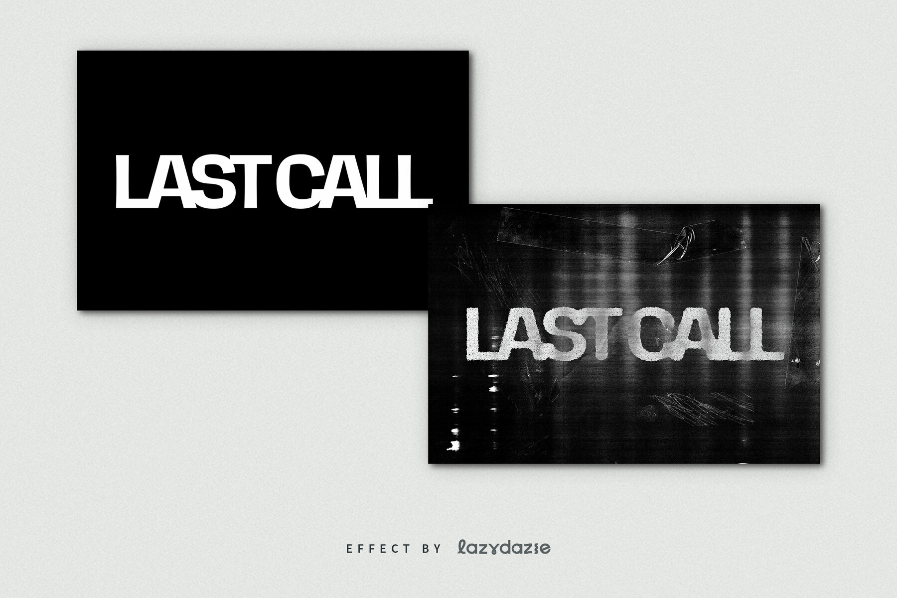 Distressed Text Effect Mockup 7