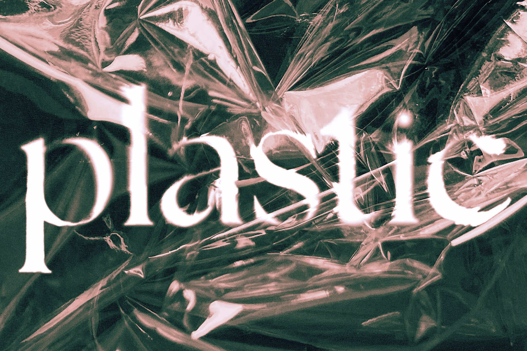 Distorted Plastic Text Effect Mockup 1