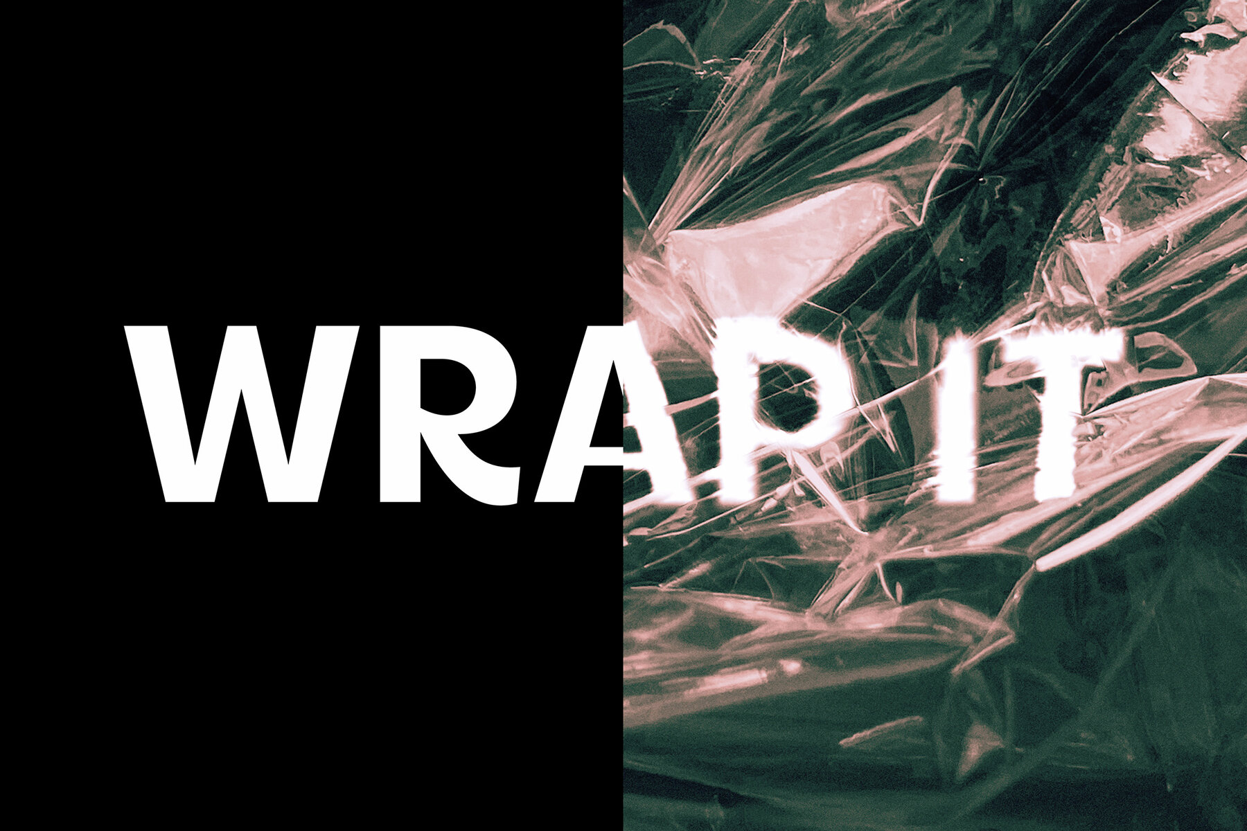 Distorted Plastic Text Effect Mockup 8