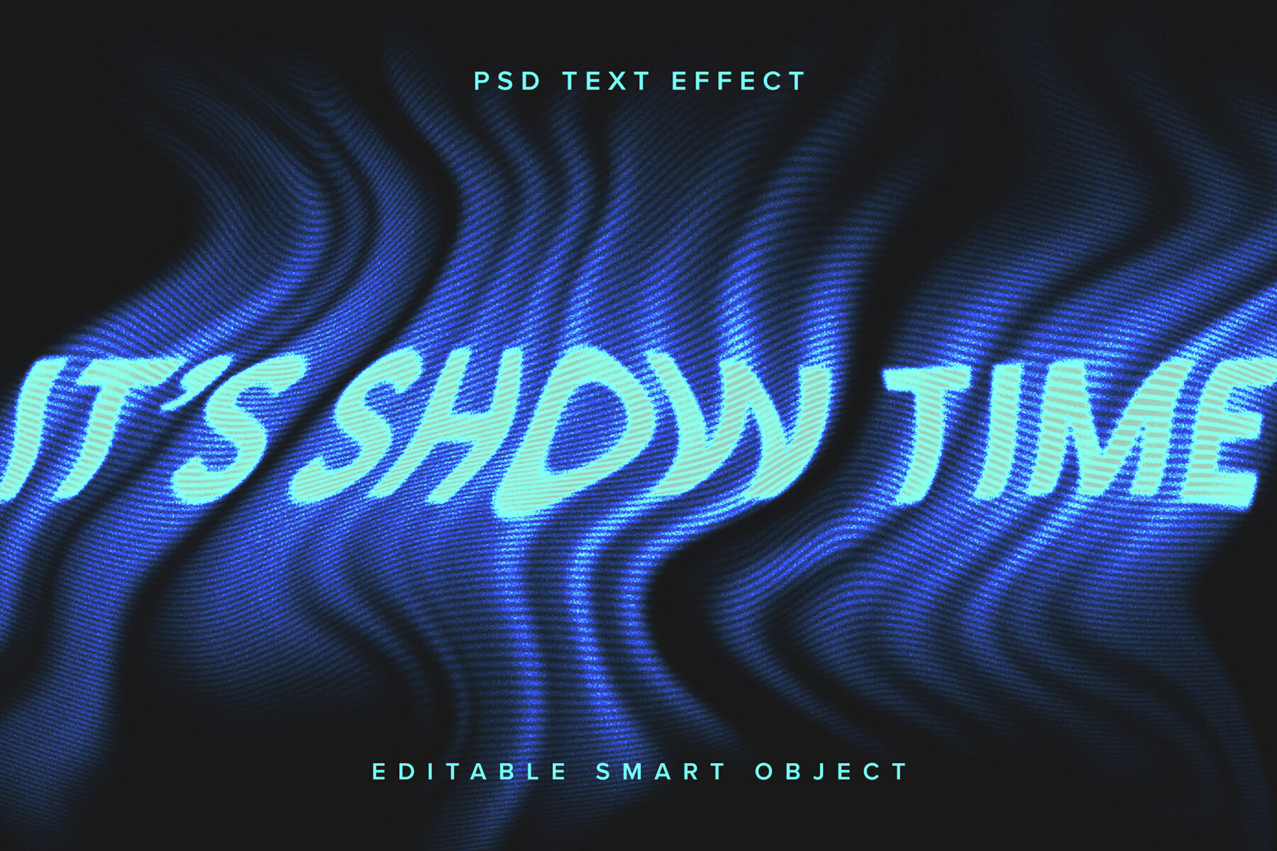 Dissolving Glow Text Effect Mockup 1