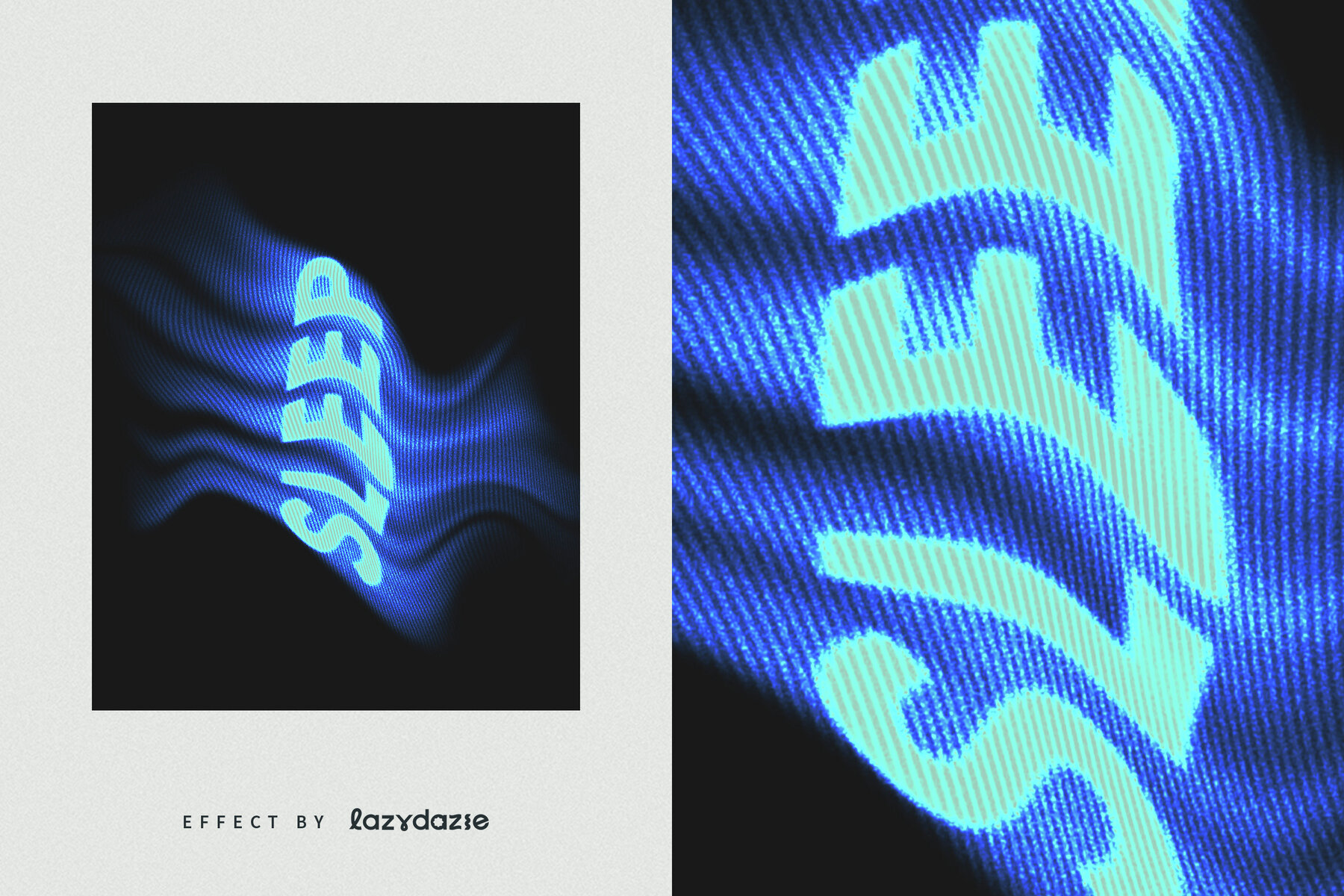 Dissolving Glow Text Effect Mockup 6