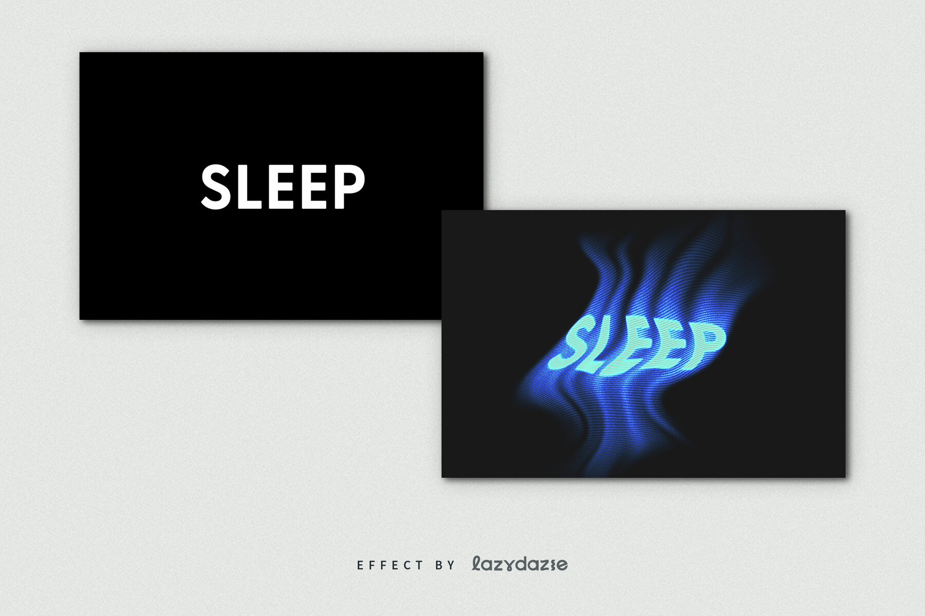 Dissolving Glow Text Effect Mockup 7