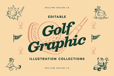 Golf Vintage Logo Template