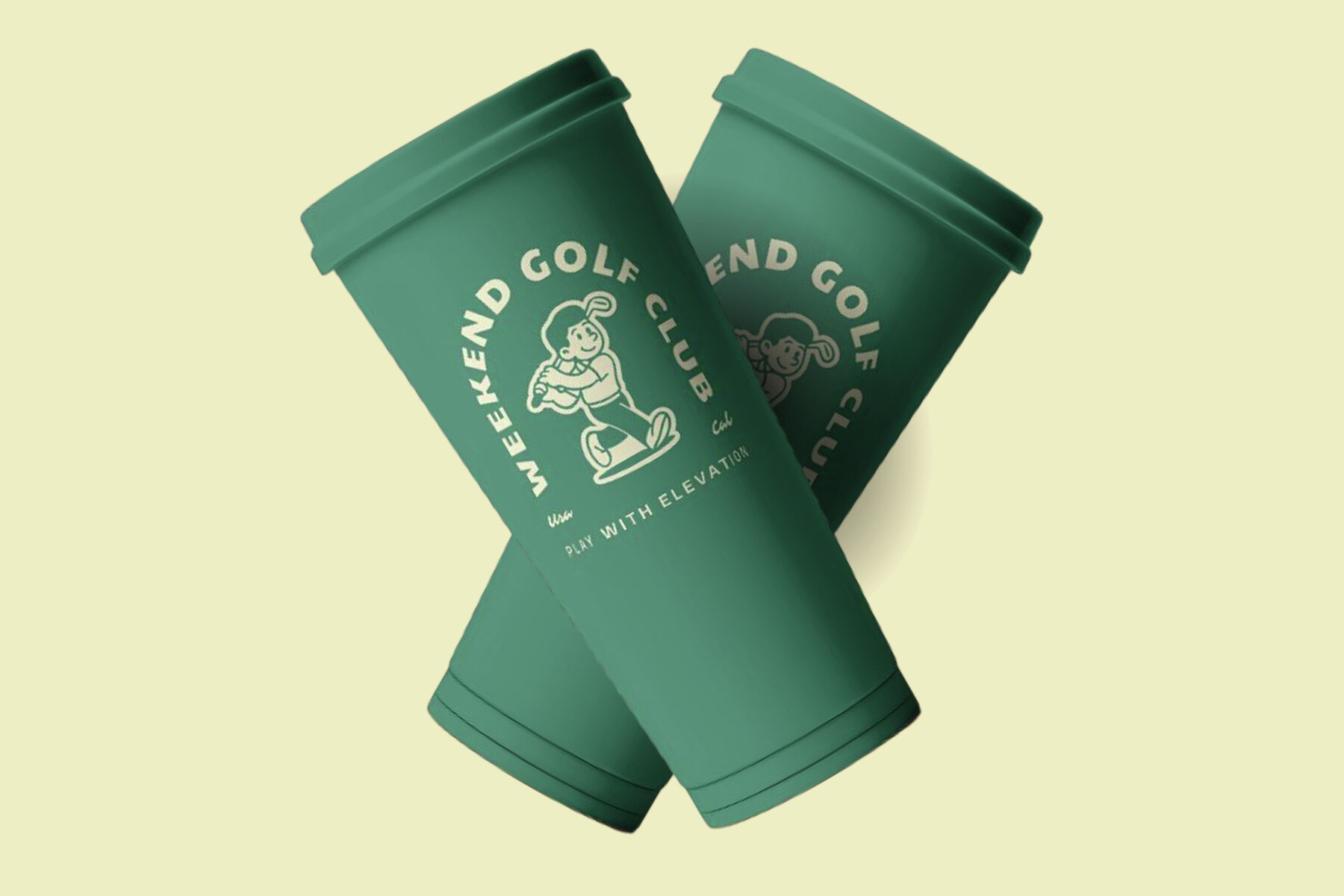 Retro Golf Mascot Illustrations 9