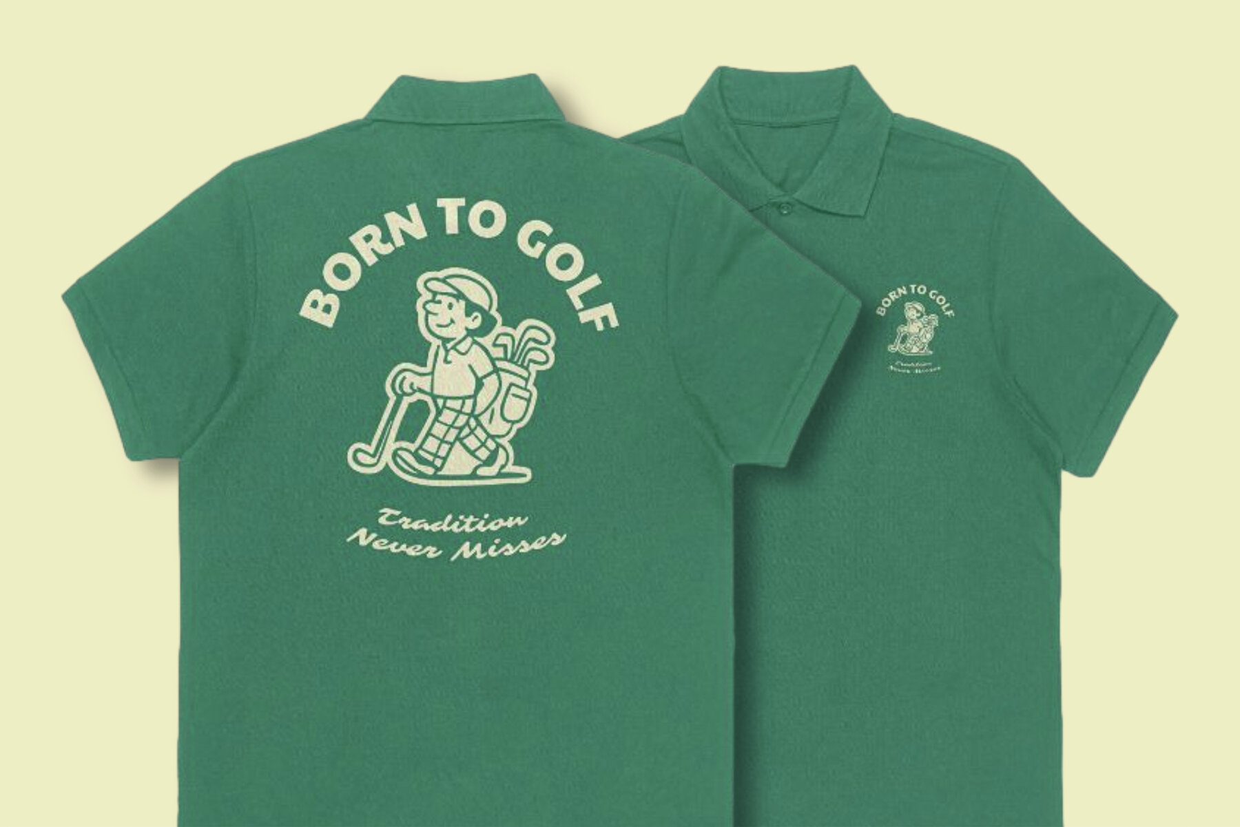 Retro Golf Mascot Illustrations 11