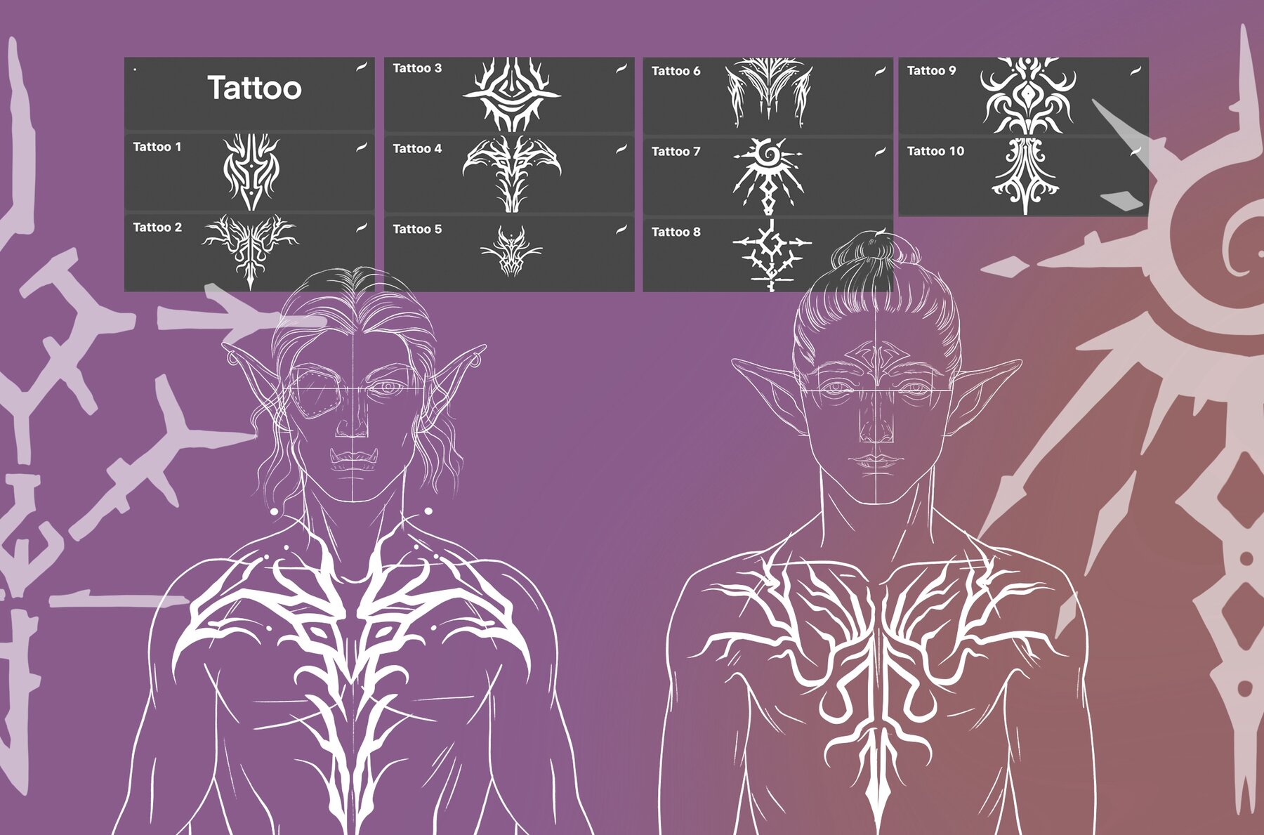 Procreate and PS Fantasy Men Portrait Creator 7