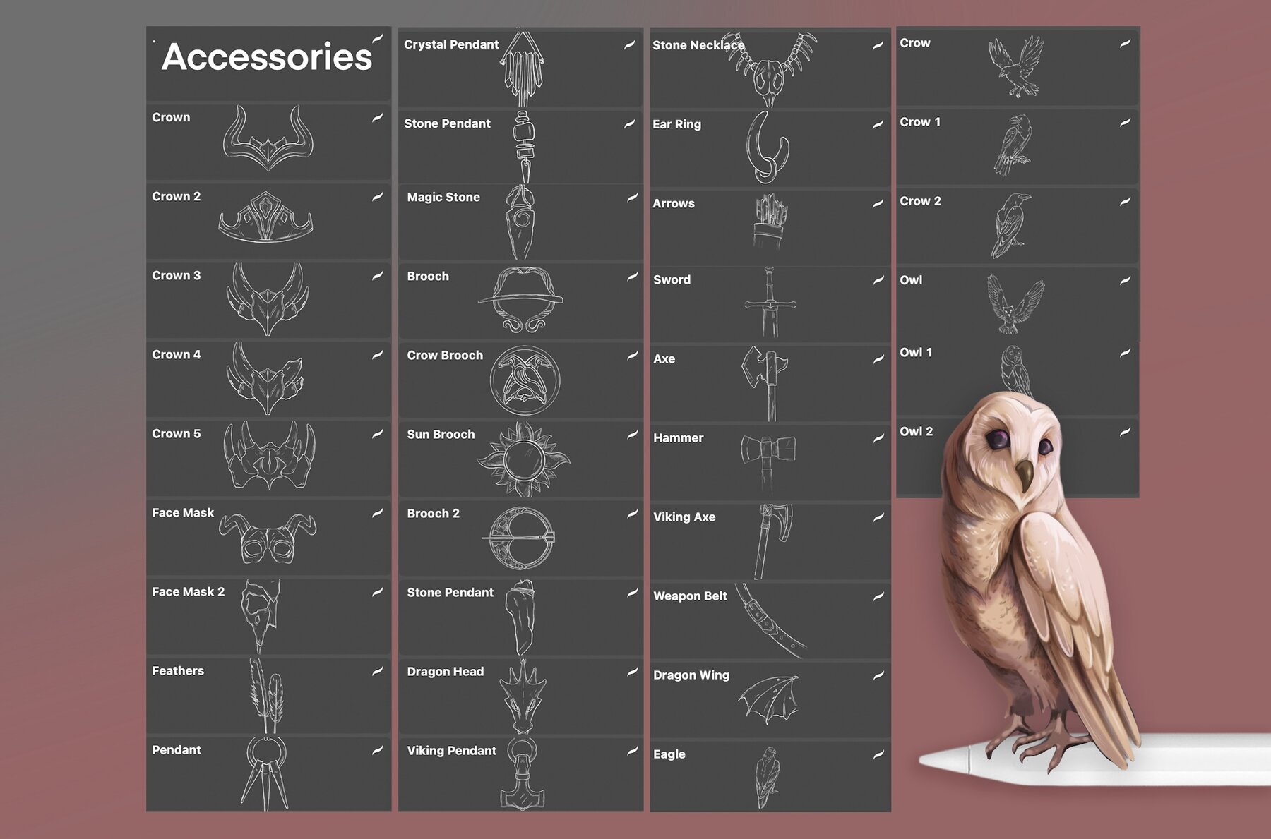 Procreate and PS Fantasy Men Portrait Creator 8