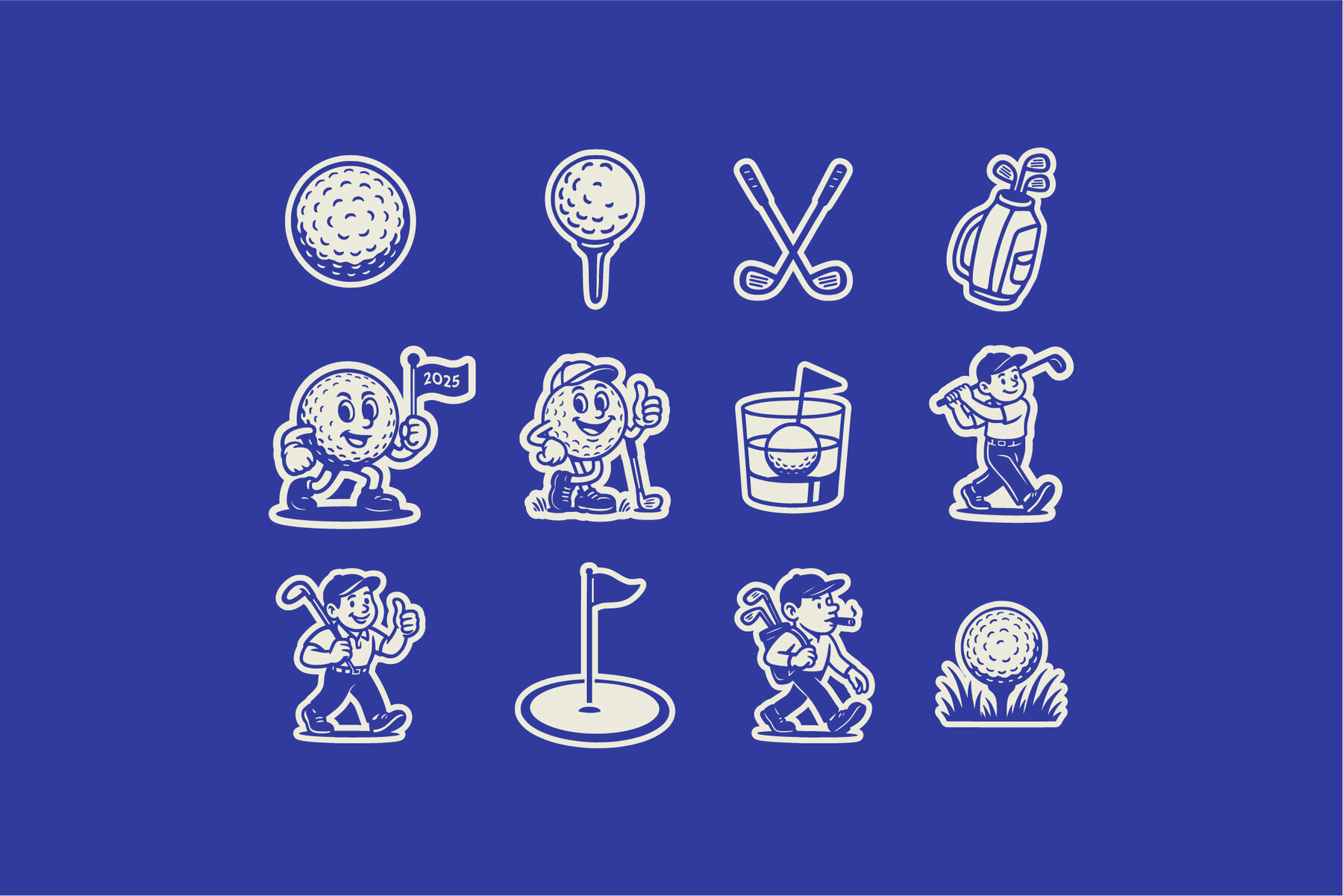 Golf Graphic Design Collection 2