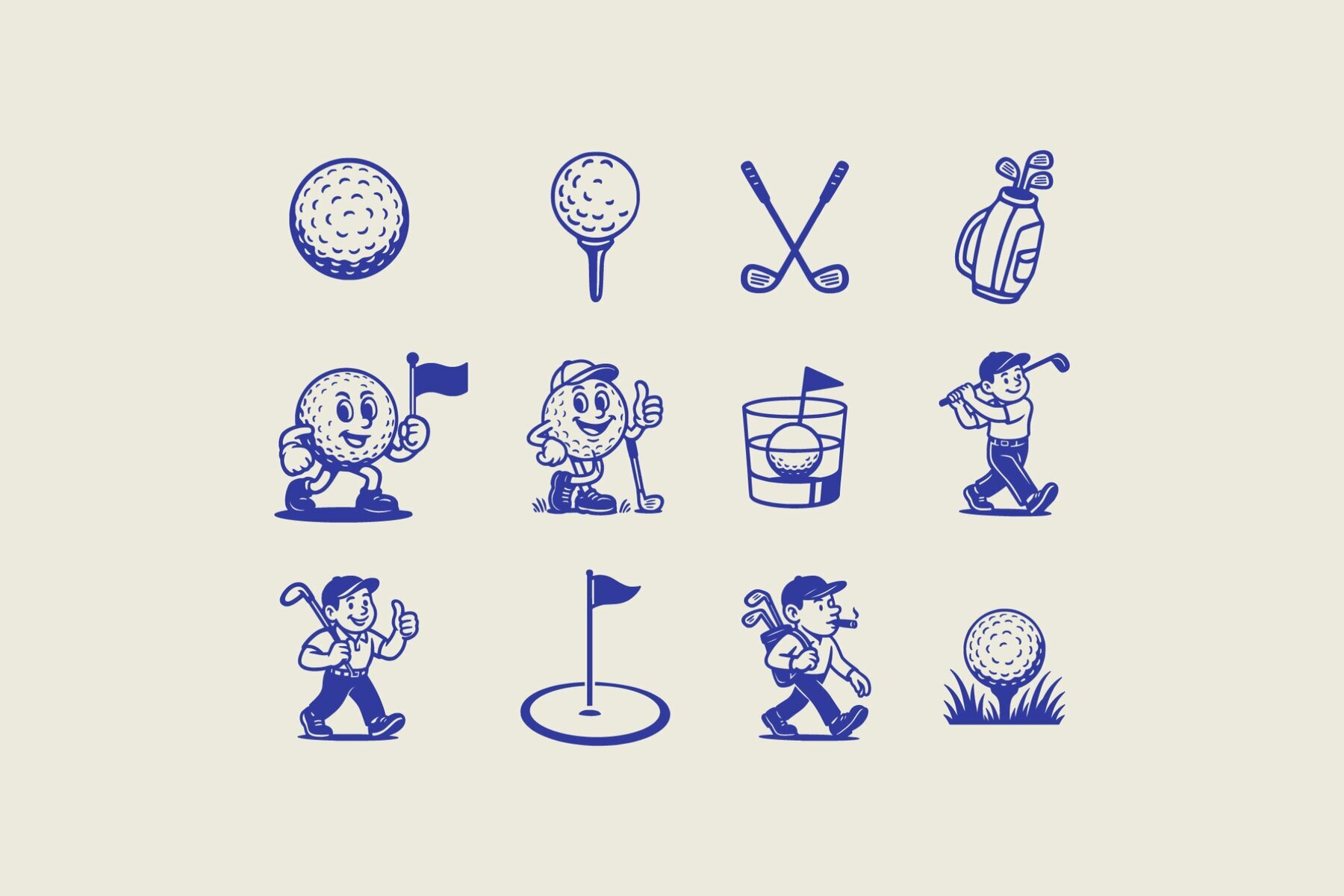 Golf Graphic Design Collection 3