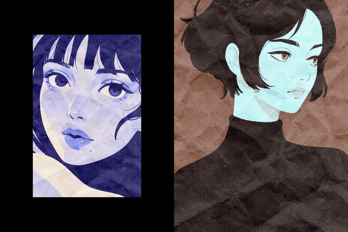 Crumpled Postcard Photo Effect 4