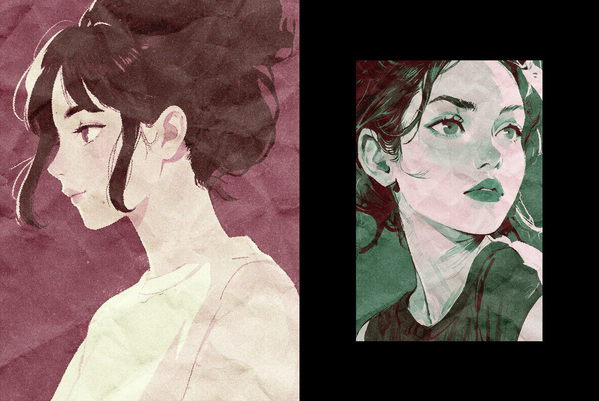 Crumpled Postcard Photo Effect 5