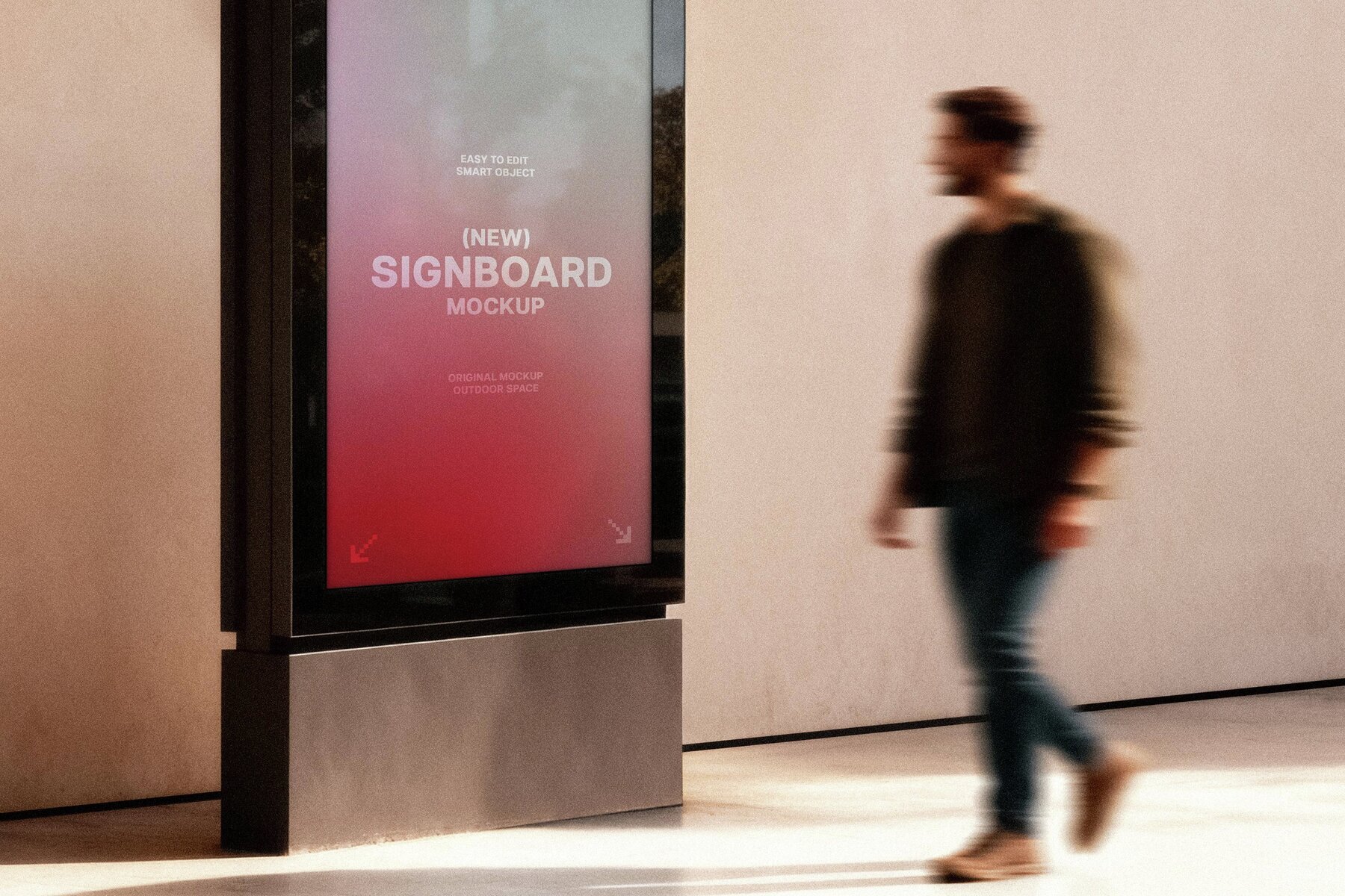 Minimalist Outdoor Signage Mockup 2