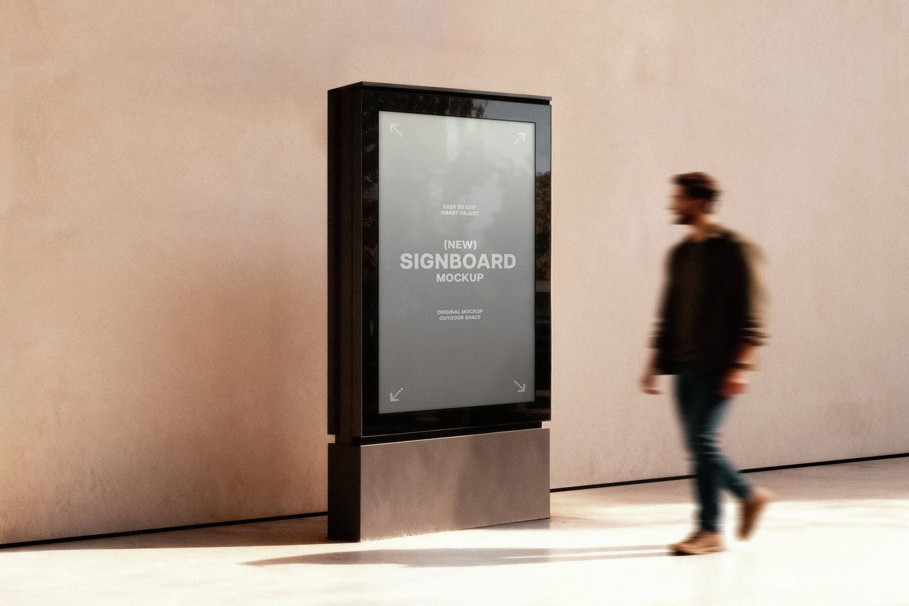 Minimalist Outdoor Signage Mockup 3