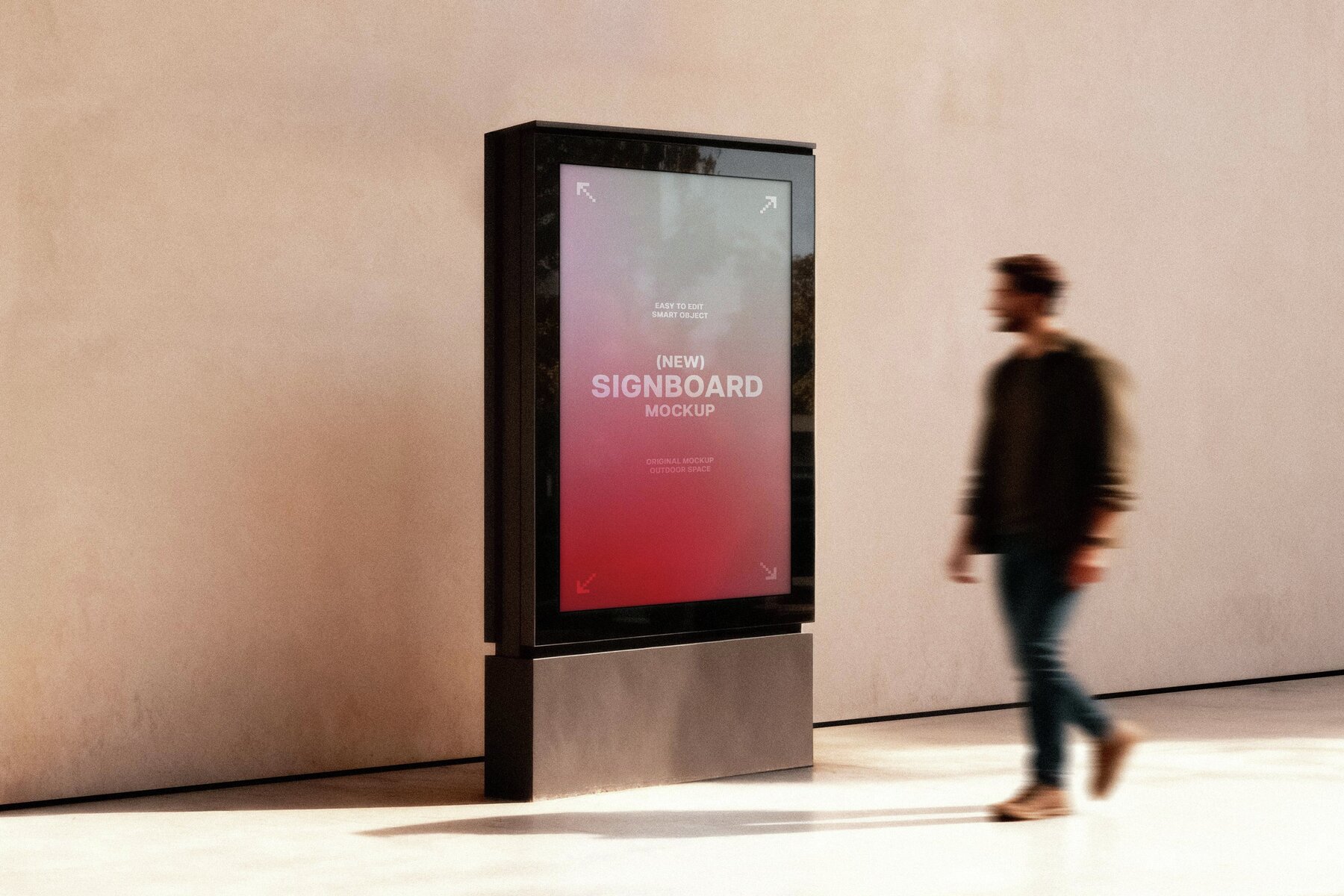 Minimalist Outdoor Signage Mockup 4