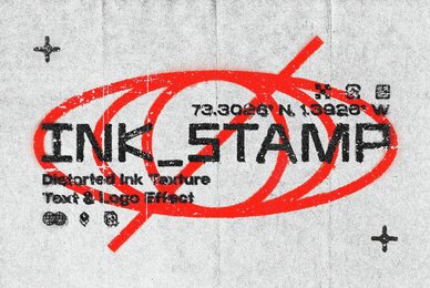 Ink Stamp Text Effect