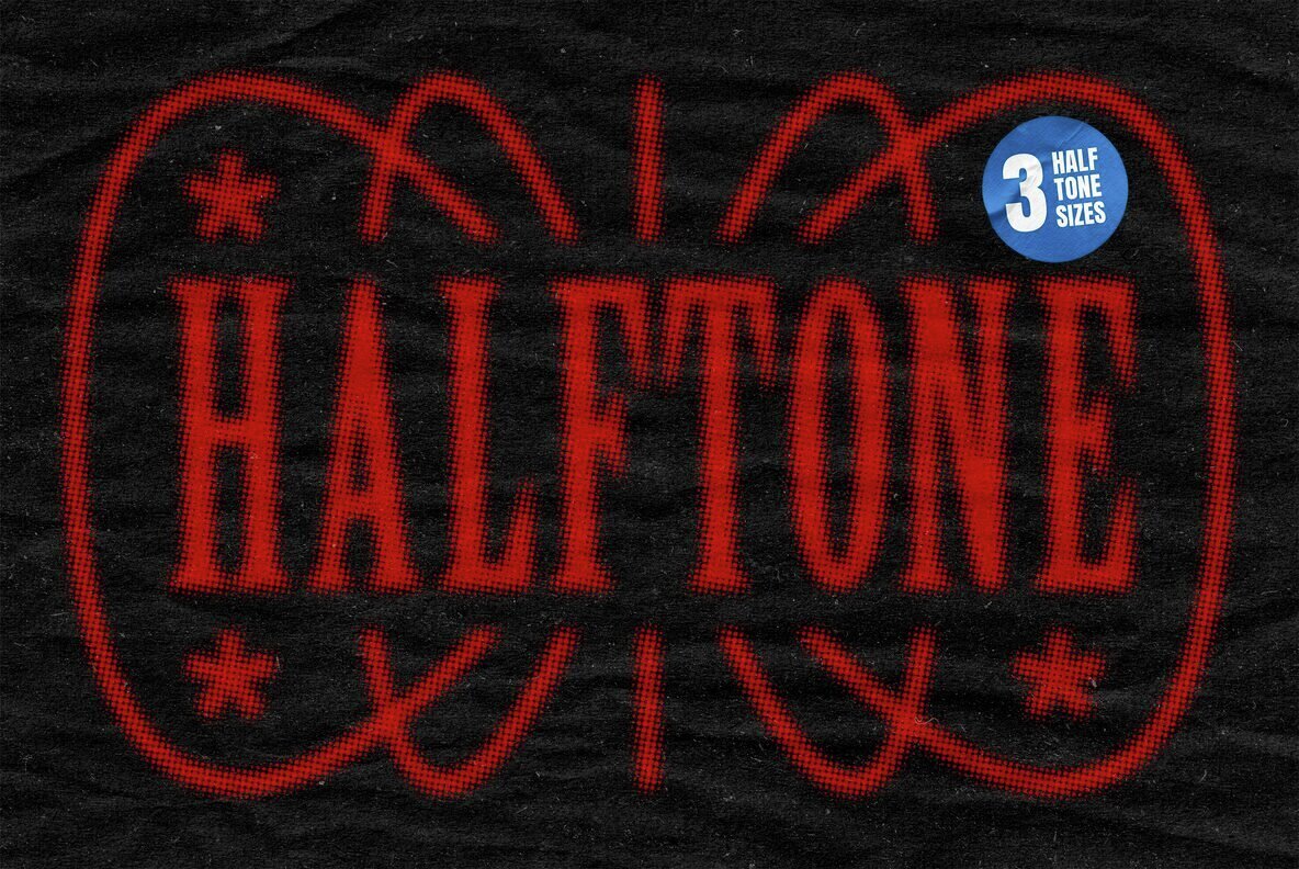 Halftone Paper Text Effect 1