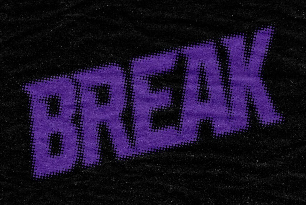 Halftone Paper Text Effect 3