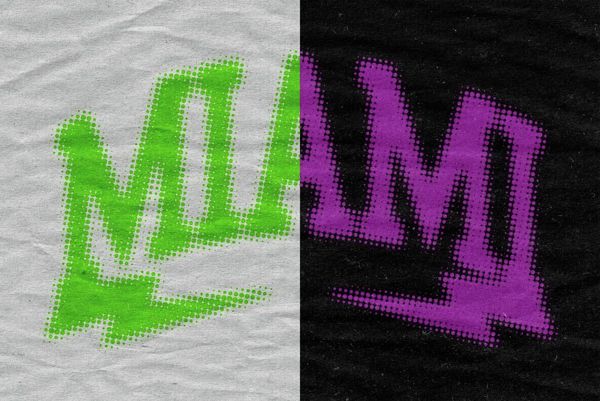 Halftone Paper Text Effect 5