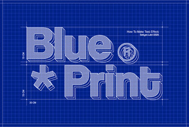 Blueprint Text Effect