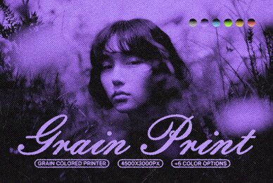 Grain Colored Printer Photo Effect