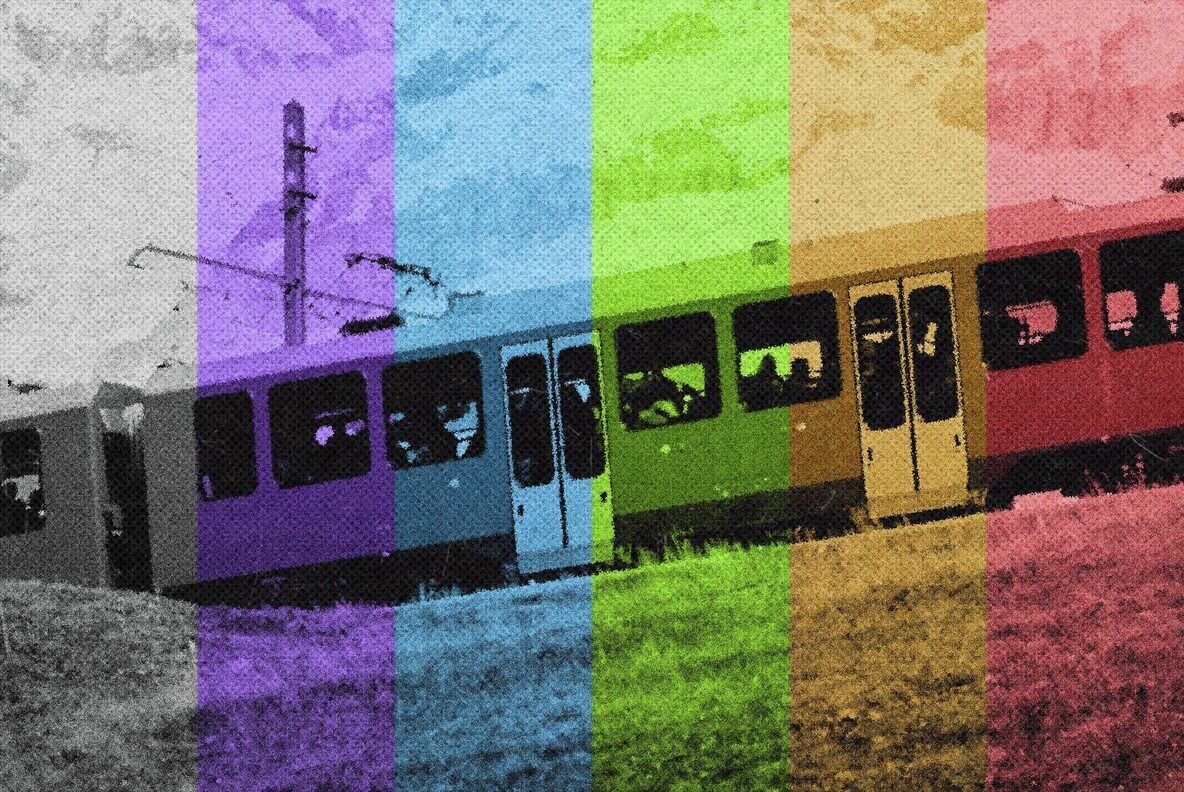 Grain Colored Printer Photo Effect 2