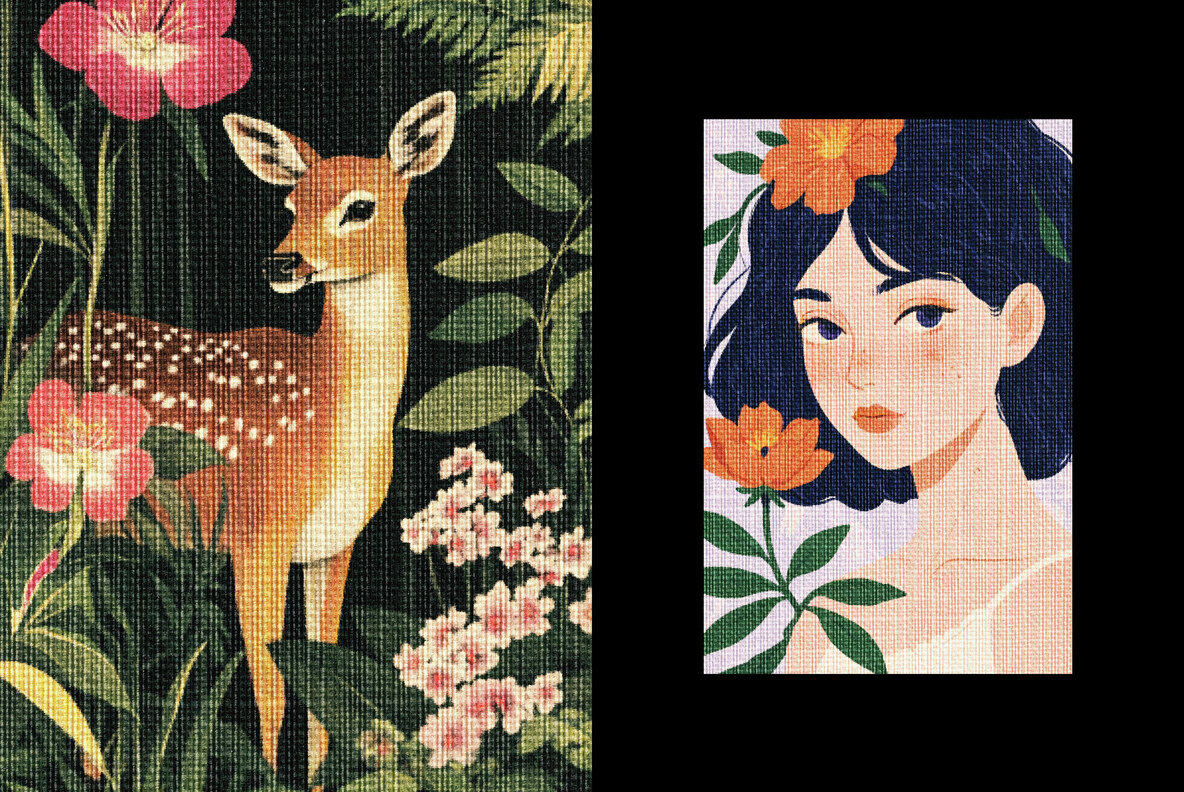 Embroidery Texture Photo Effect 5