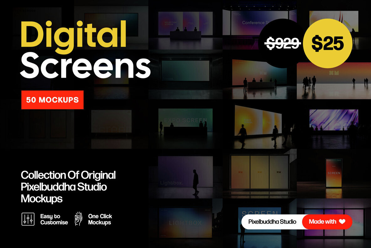 Digital Screens Mockup Bundle 1