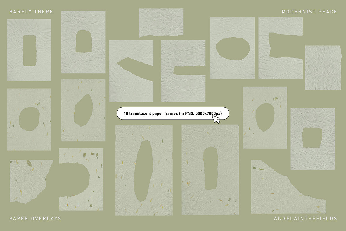 Barely There Minimal Paper Overlays 8