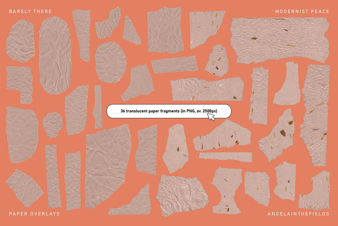 Barely There Minimal Paper Overlays 10