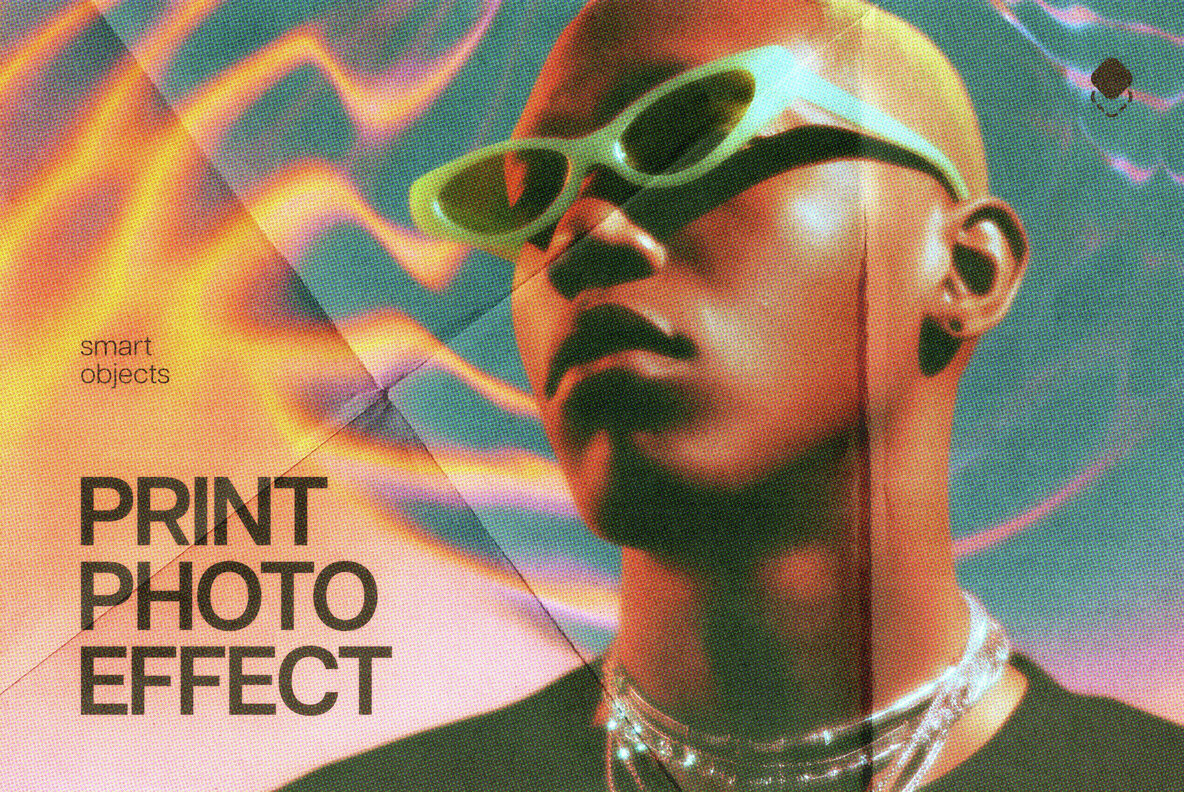 Halftone Print Photo Effect 1