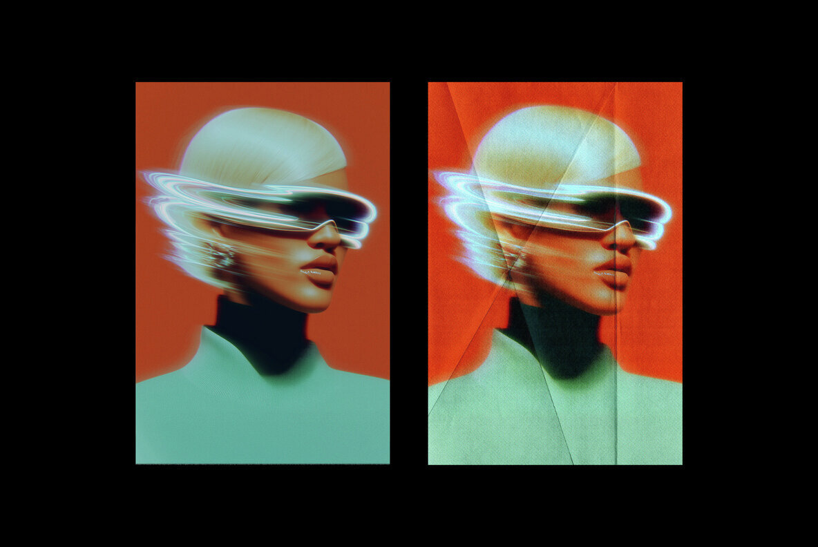 Halftone Print Photo Effect 2