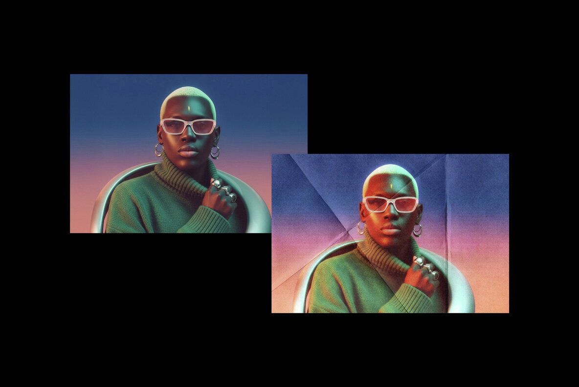 Halftone Print Photo Effect 6