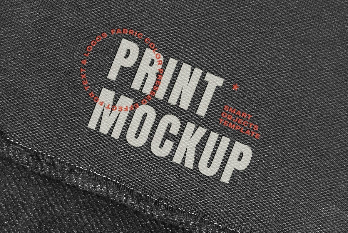 Fabric Print Logo Mockup 1