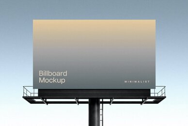 Minimalist Billboard Mockup