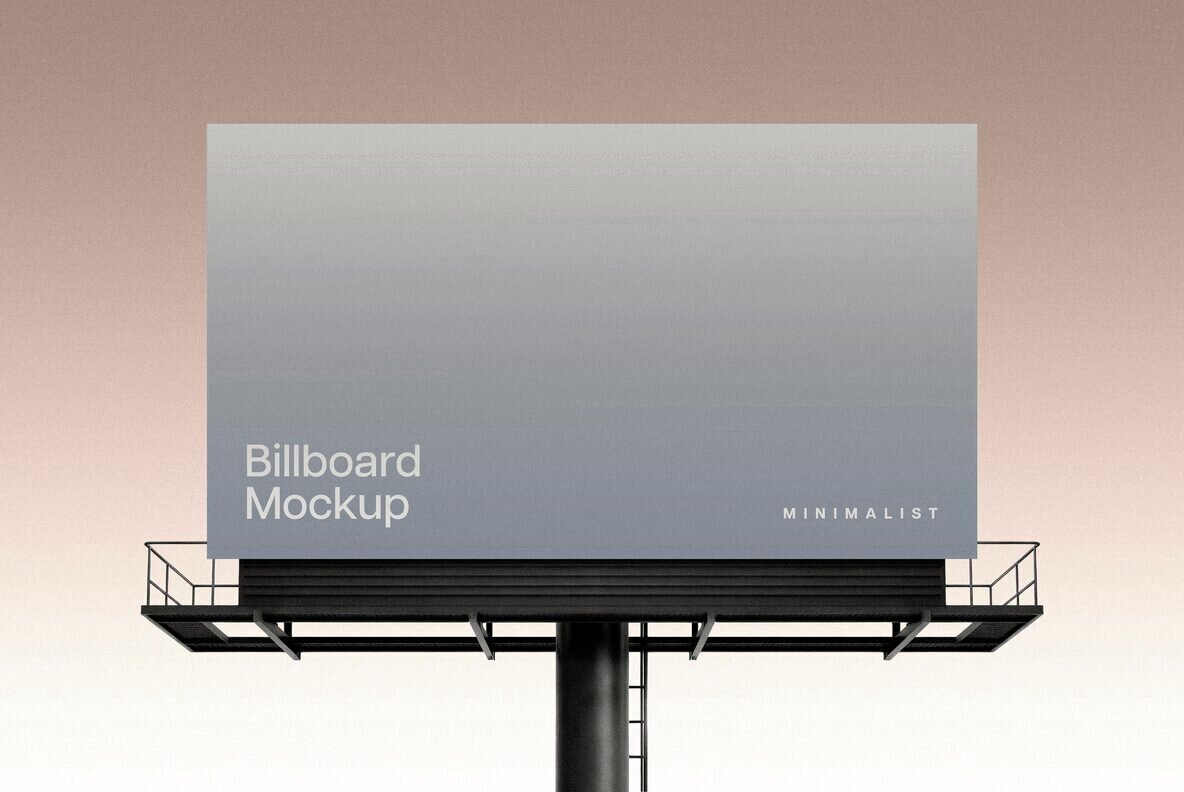 Minimalist Billboard Mockup 2
