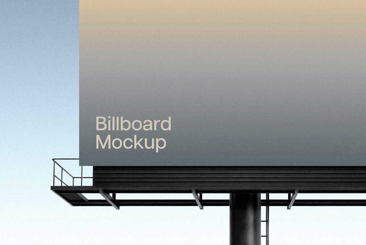 Minimalist Billboard Mockup 3