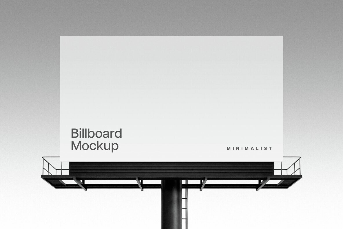 Minimalist Billboard Mockup 4