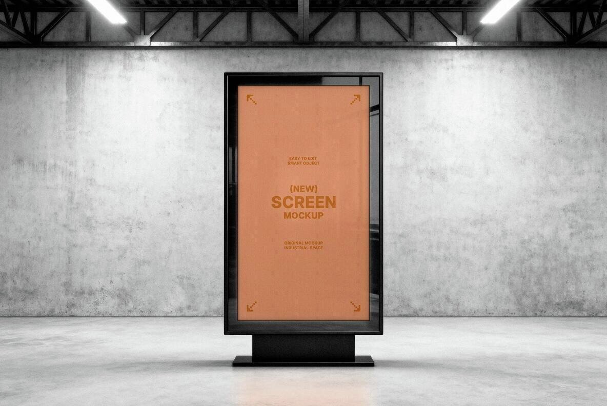 Industrial Vertical Screen Mockup 2