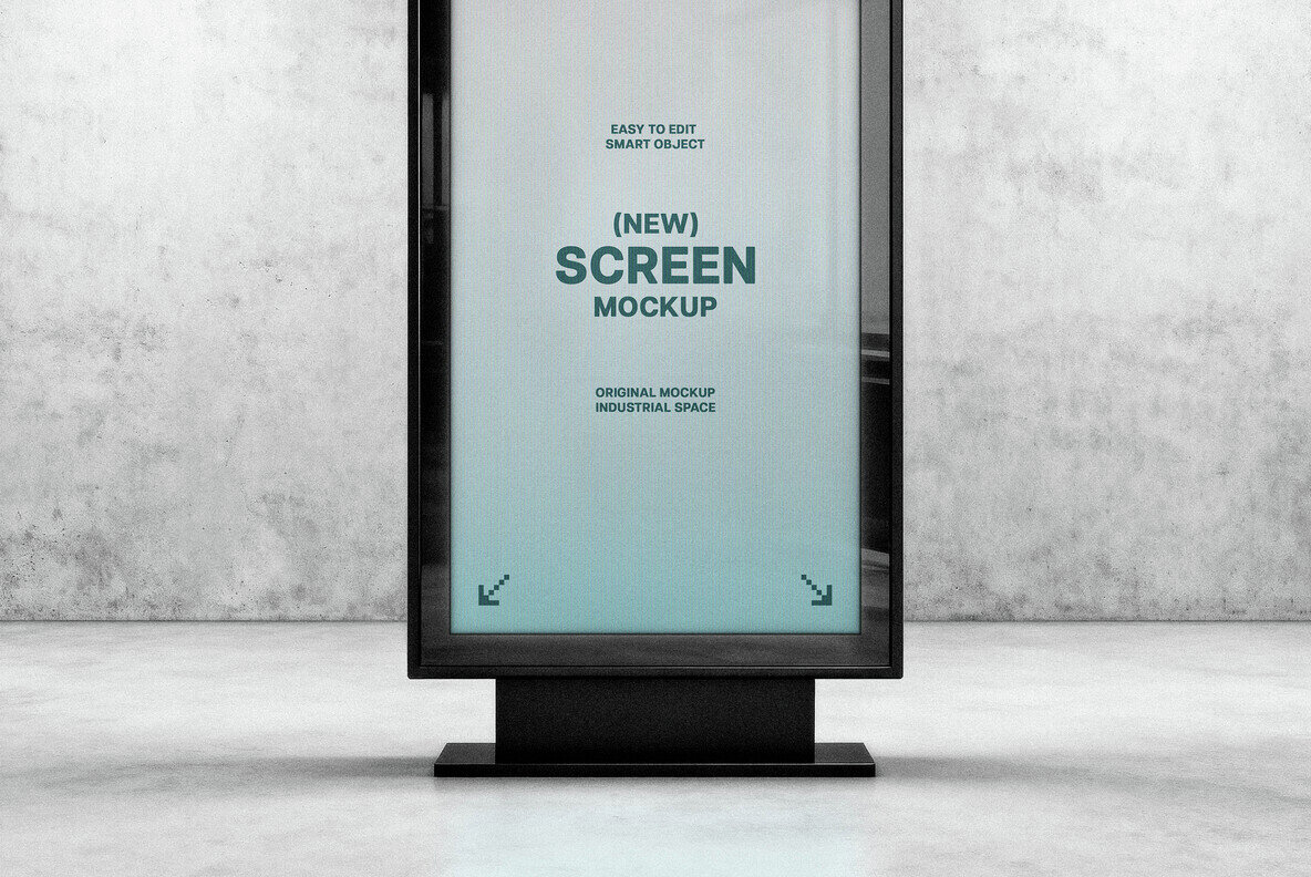 Industrial Vertical Screen Mockup 3