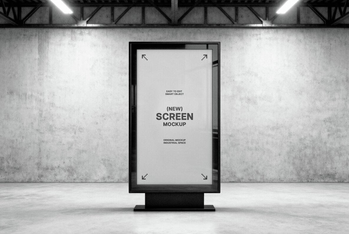 Industrial Vertical Screen Mockup 4