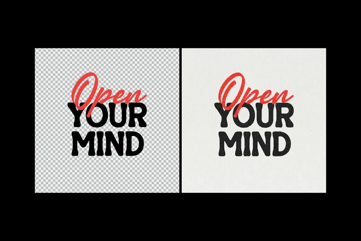 Print Text and Logo Effect 2