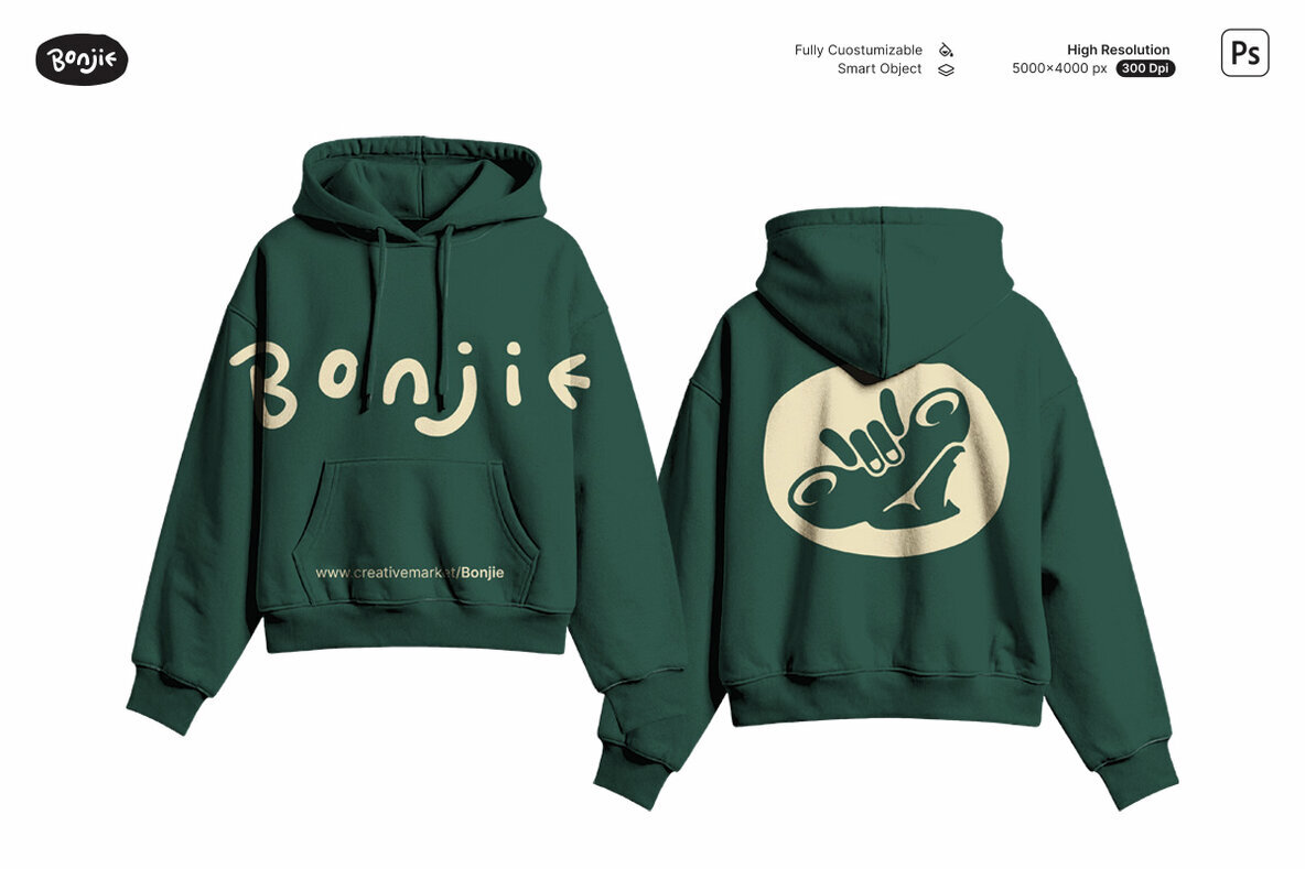 Kangaroo Hoodie Mockups 1