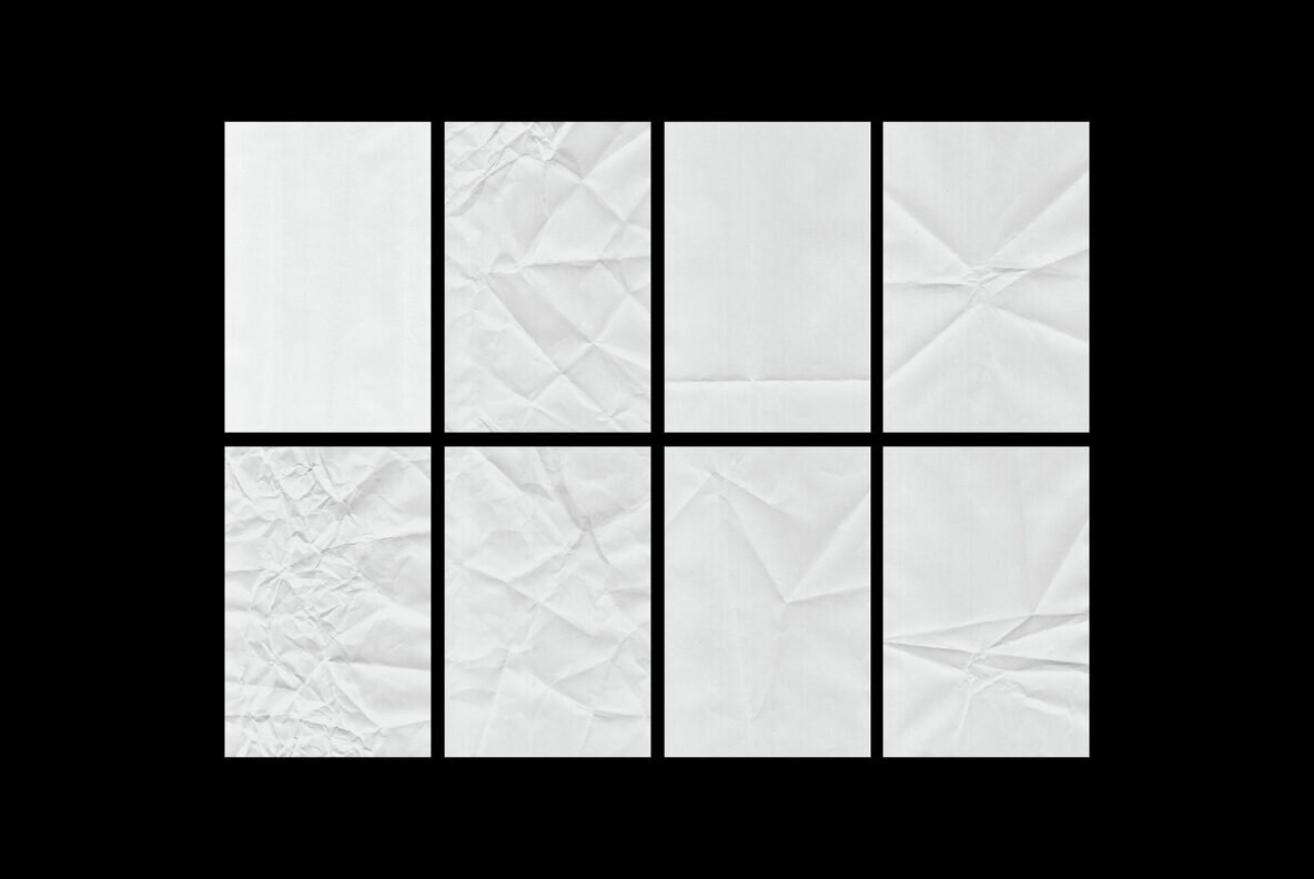 Wrinkled and Folded Papers Collection 5