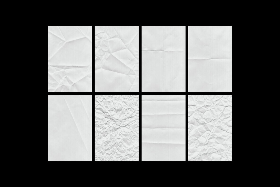 Wrinkled and Folded Papers Collection 11